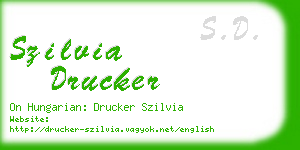 szilvia drucker business card